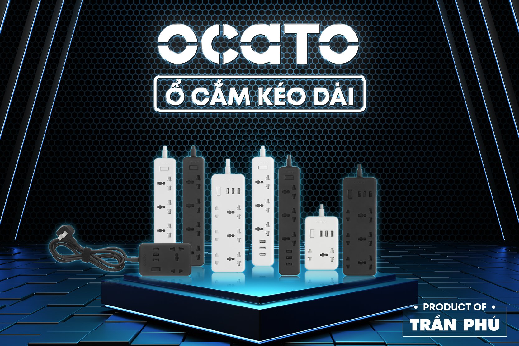 Trần Phú chính thức ra mắt ổ cắm điện OCATO